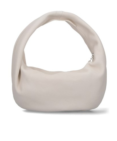 Khaite Womens Olivia Hobo Medium Leather Shoulder Bag Dark Ivory In Nude