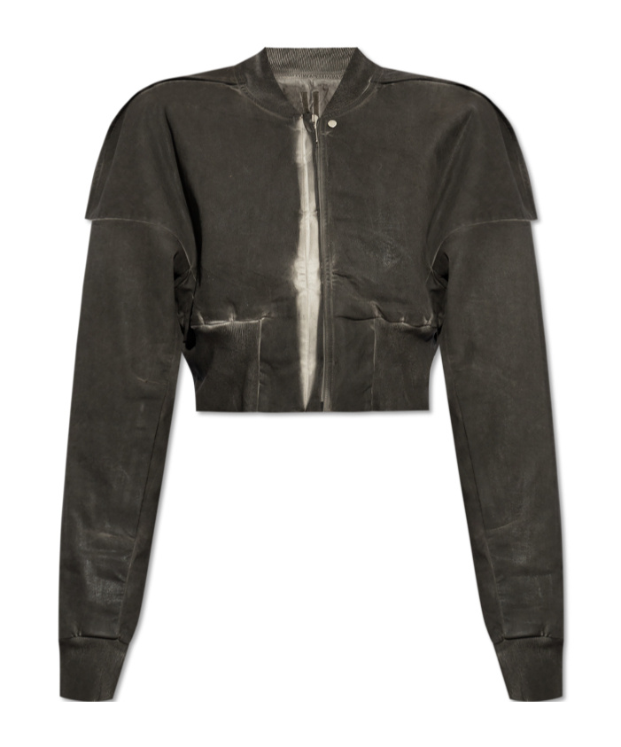 Rick Owens Drkshdw Bleach-wash Jacket In Black