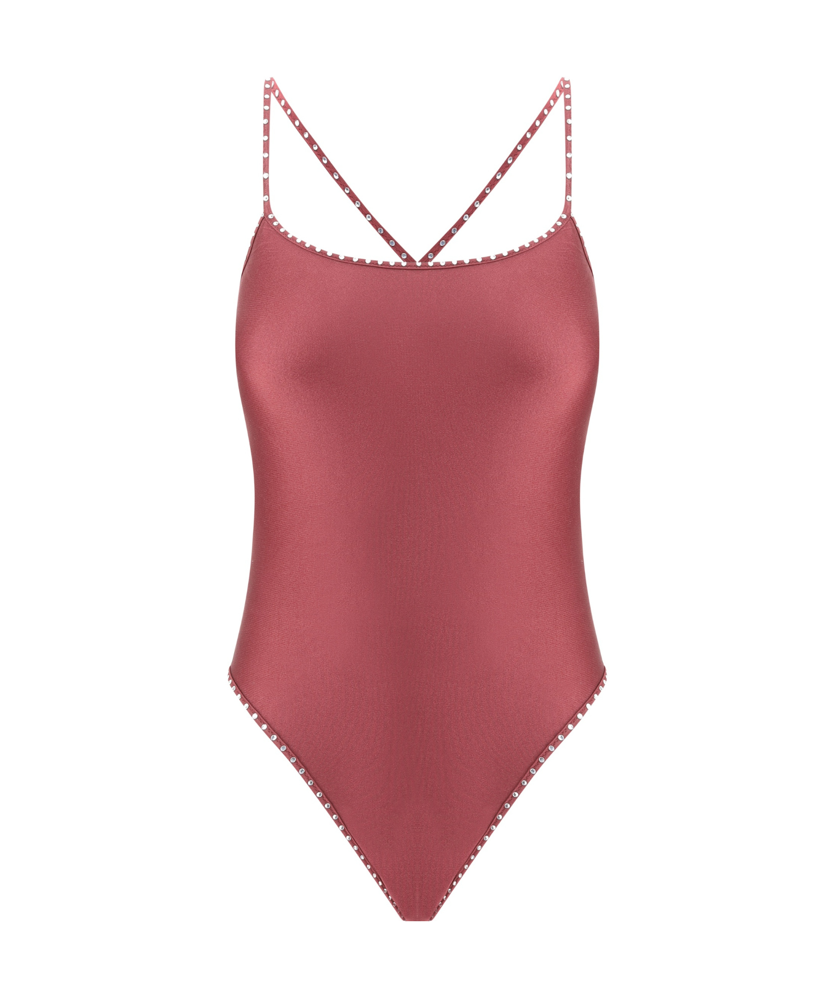 Oseree Crystal-detail Swimsuit In Pink