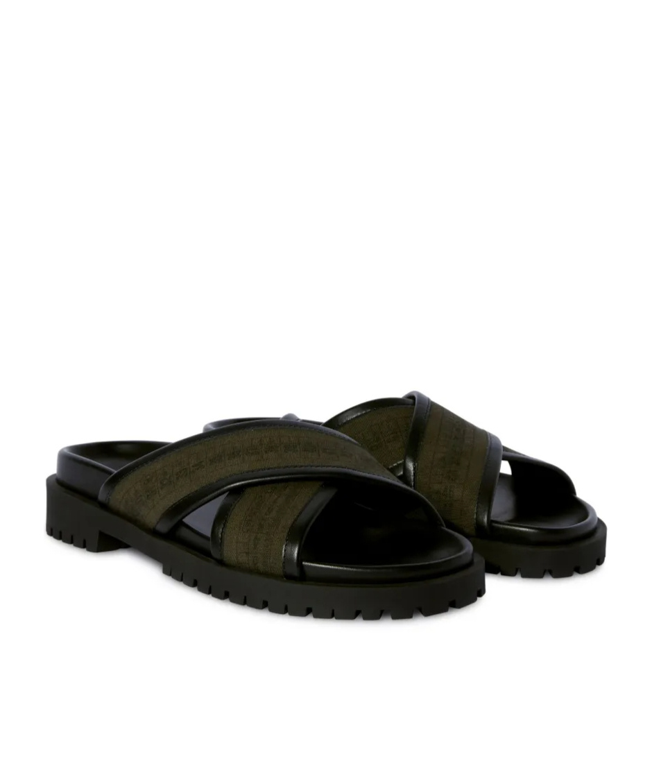 Off-white Chicago Criss Sandal In Black