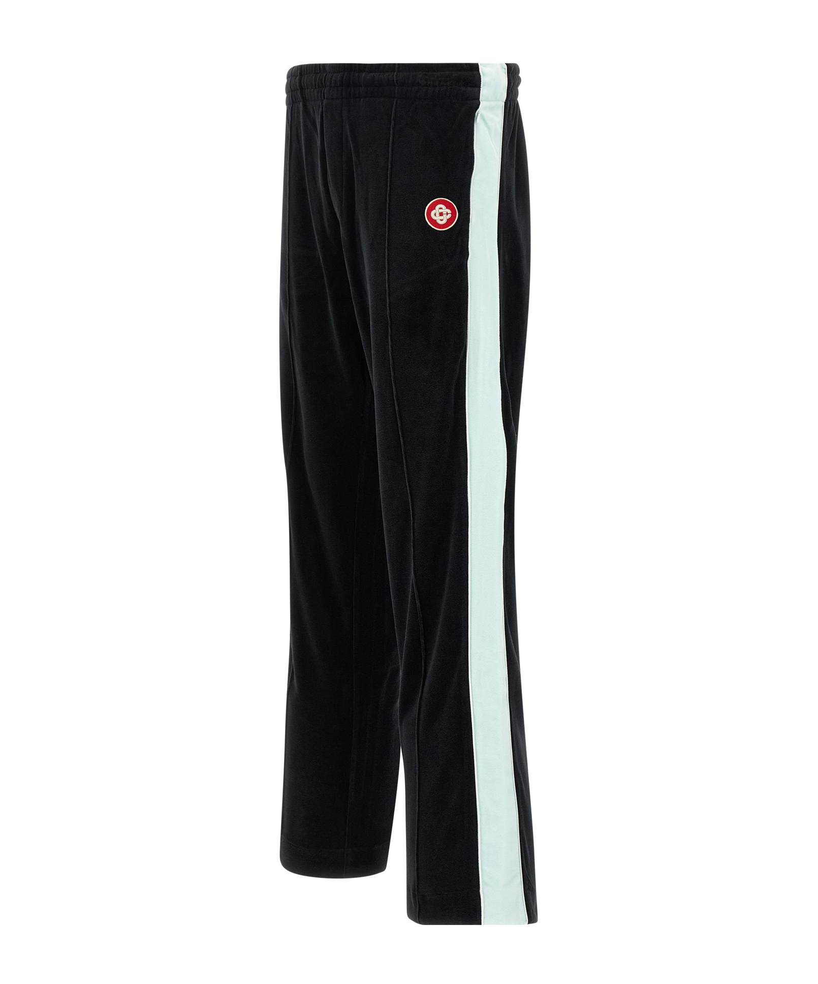 Casablanca Soft Fabric Trousers Featuring Side Stripe In Black