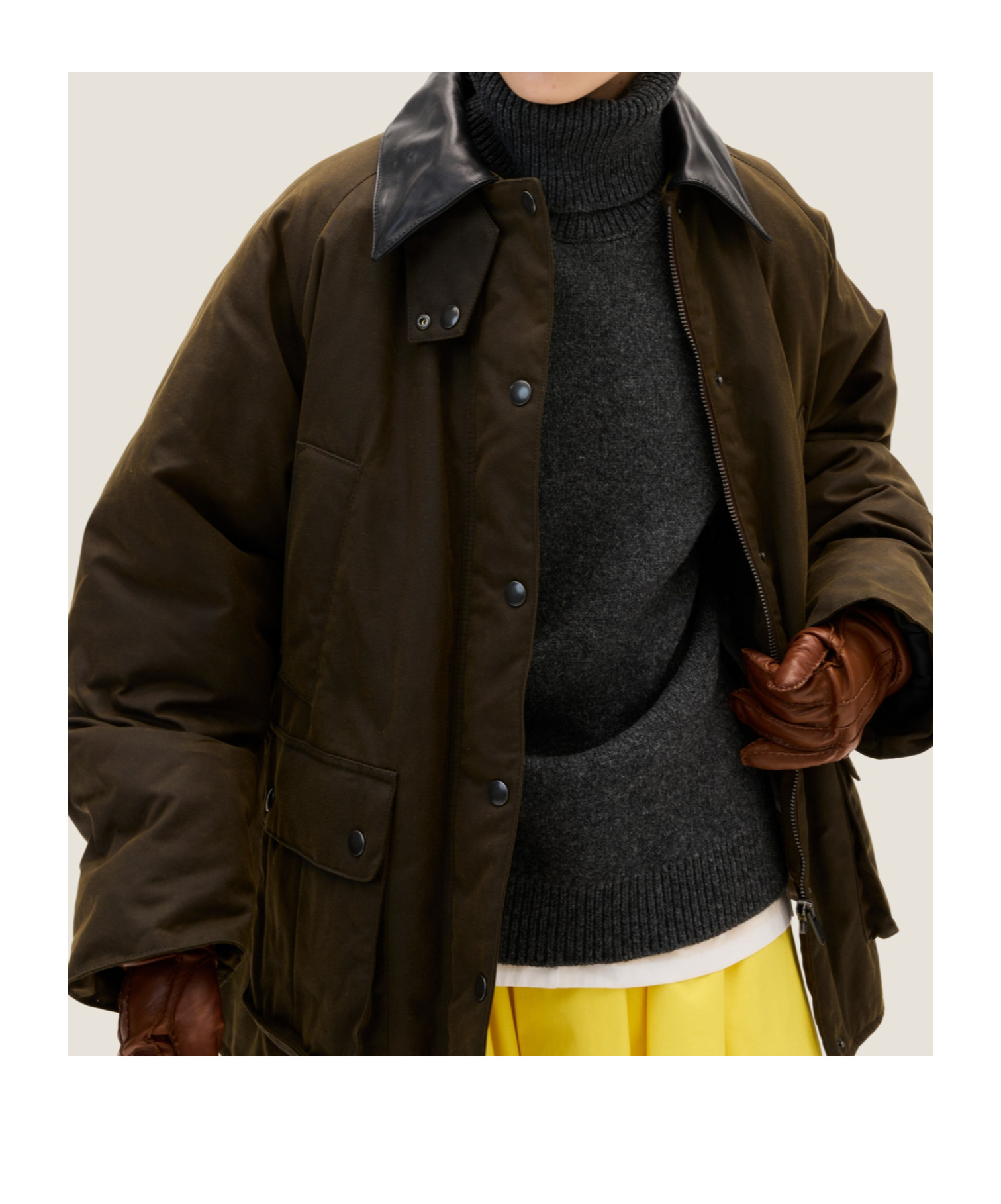 Miu Miu Waxed Canvas Blouson Jacket In Black