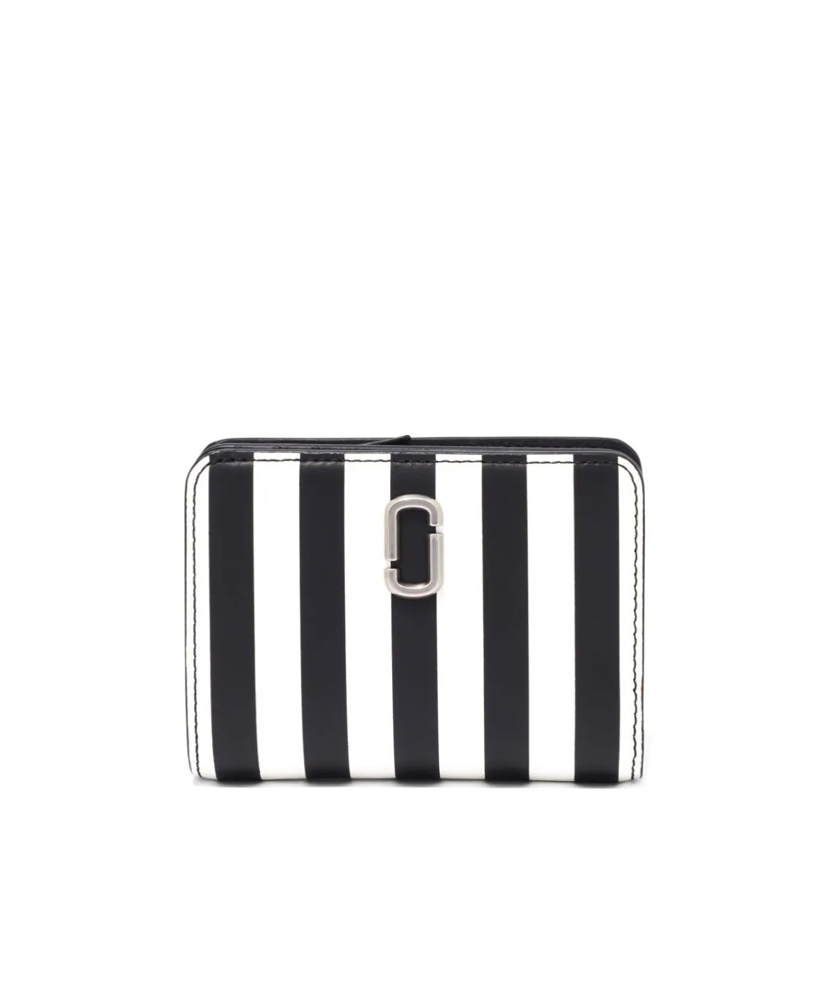 Marc Jacobs The Stripe Compact Wallet In White
