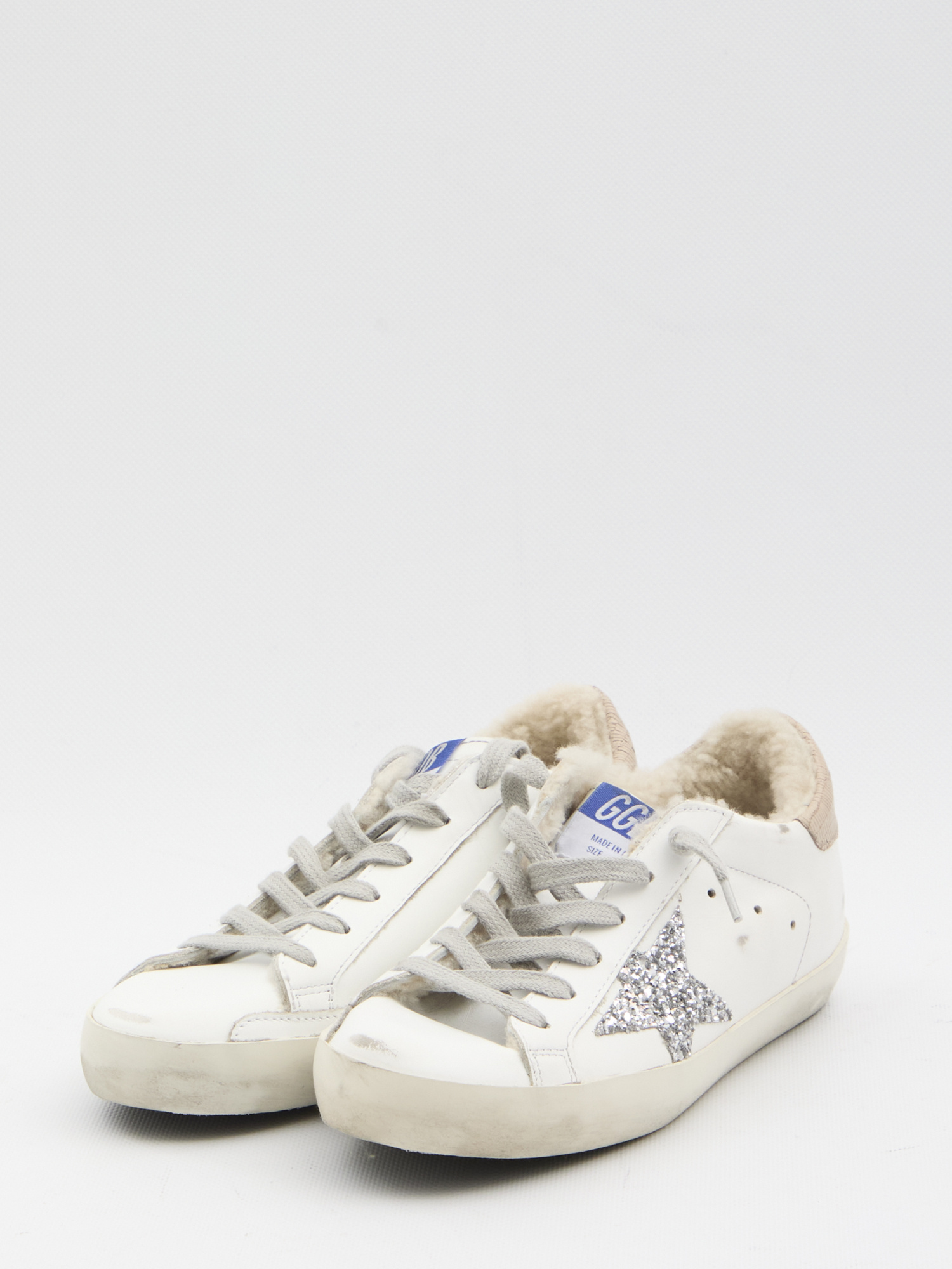 Golden Goose Lace-up Low-top Casual Shoes In White