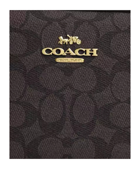 Coach Mini Jamie's Signature Canvas Camera Bag In Black