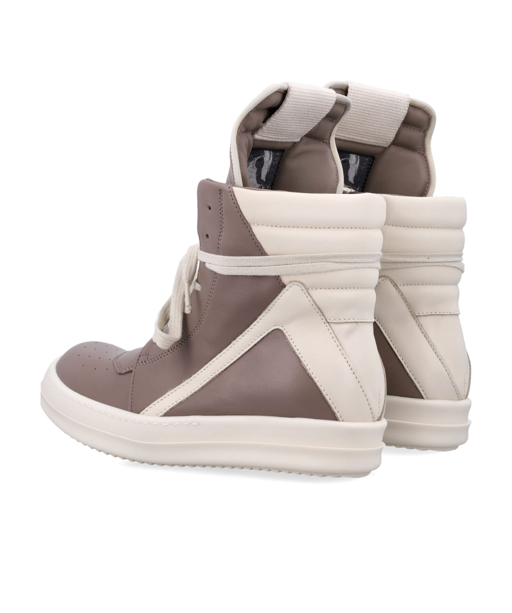 Rick Owens Sneakers High-top Contrast Panels In White