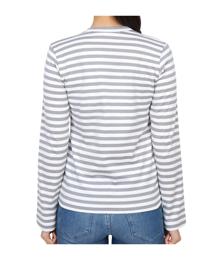 Comme Des Garçons Long-sleeved T-shirt In Blue