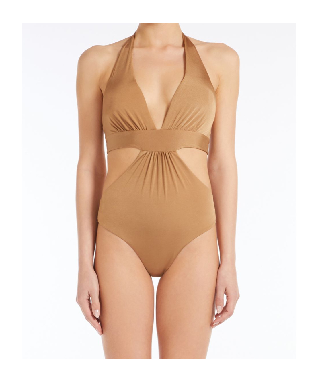 Shop Max Mara Jersey Hourglass Swimsuit