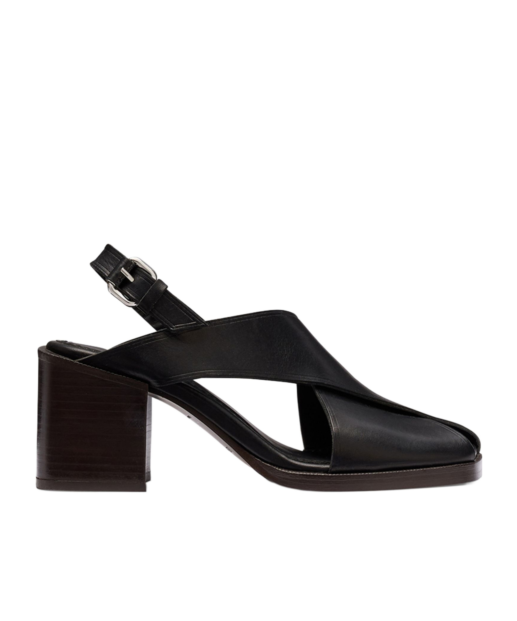 Lemaire 65mm Leather Sandals In Black