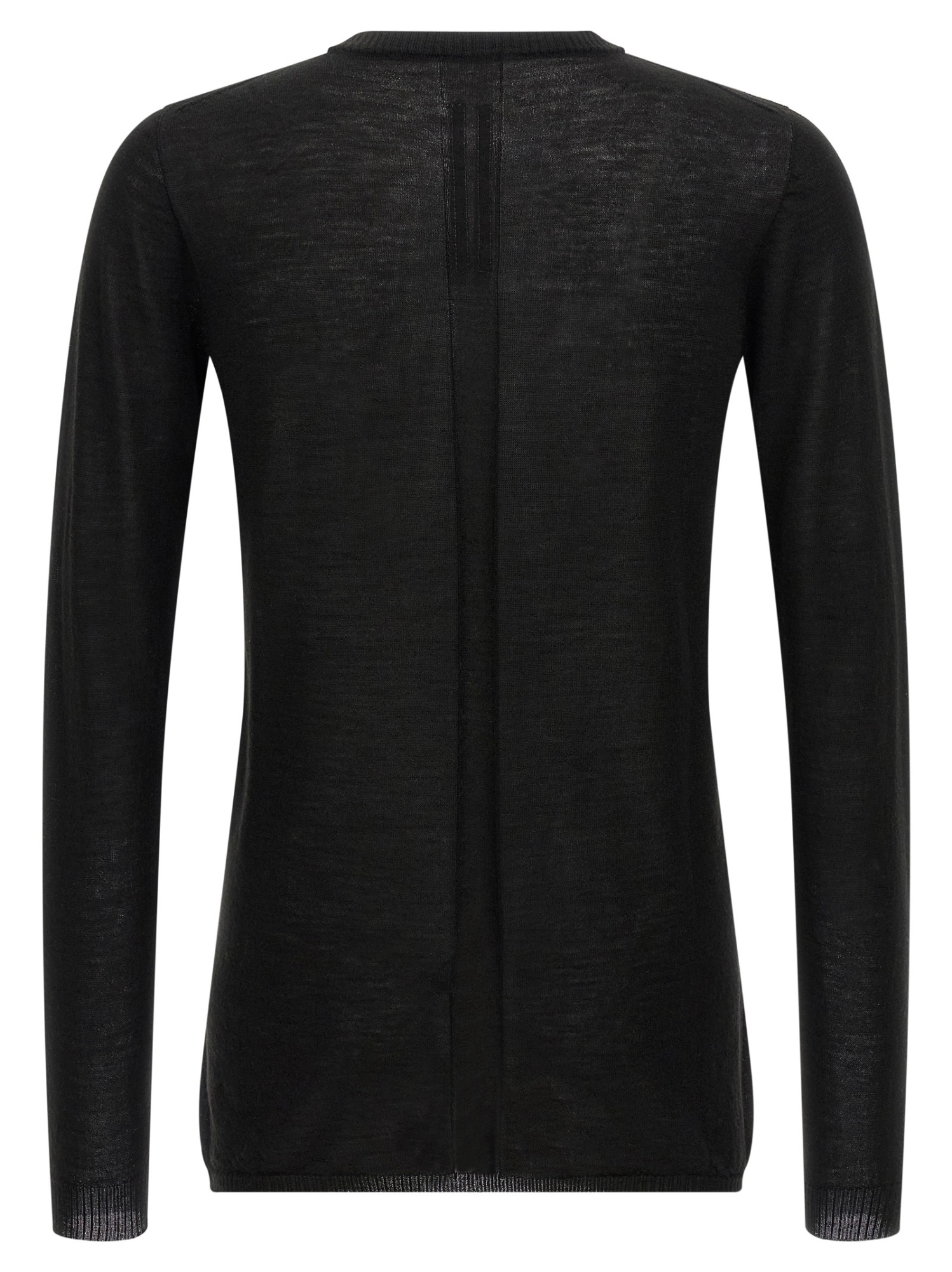 Rick Owens Dark Olive Oversized Level Sweater In Black