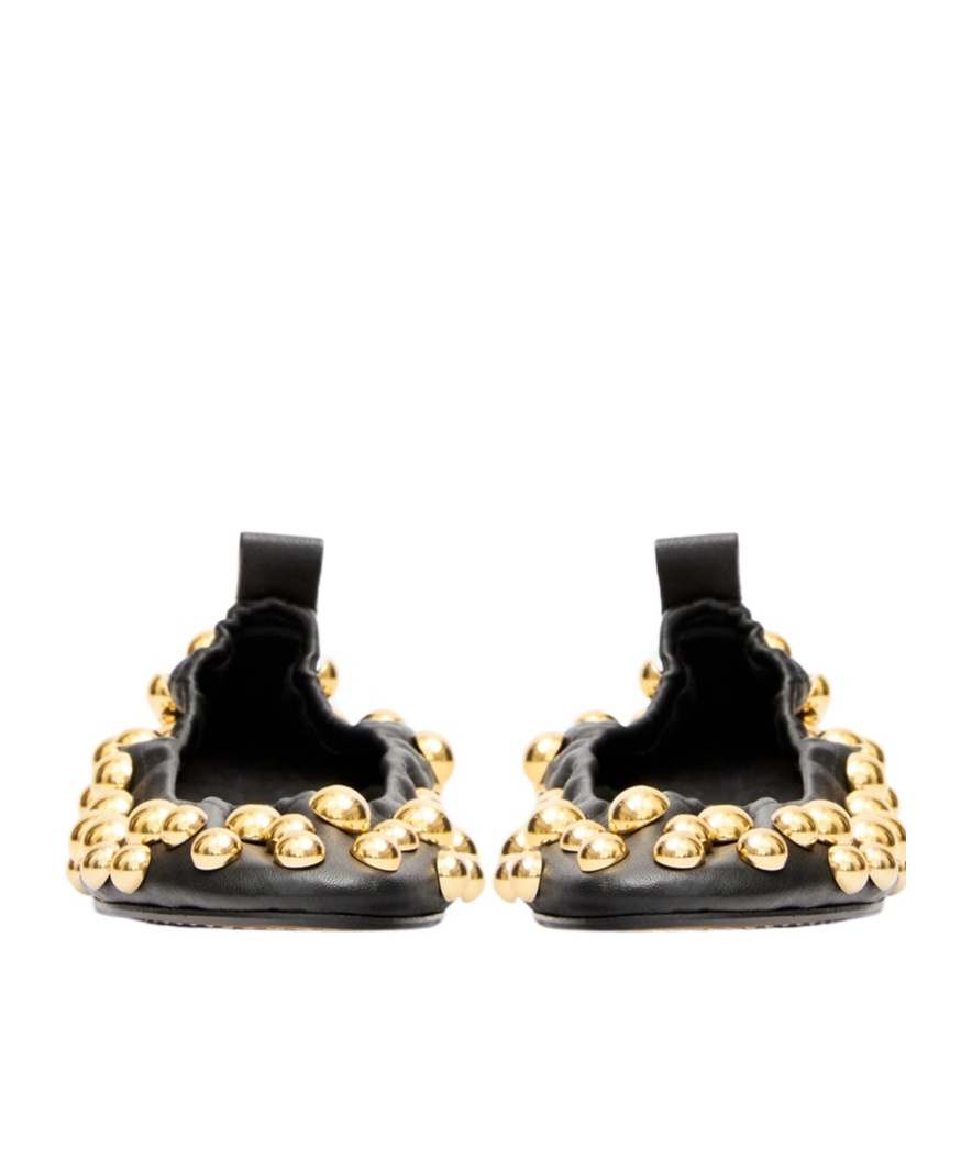 Isabel Marant Belna Studded Leather Ballet Flats