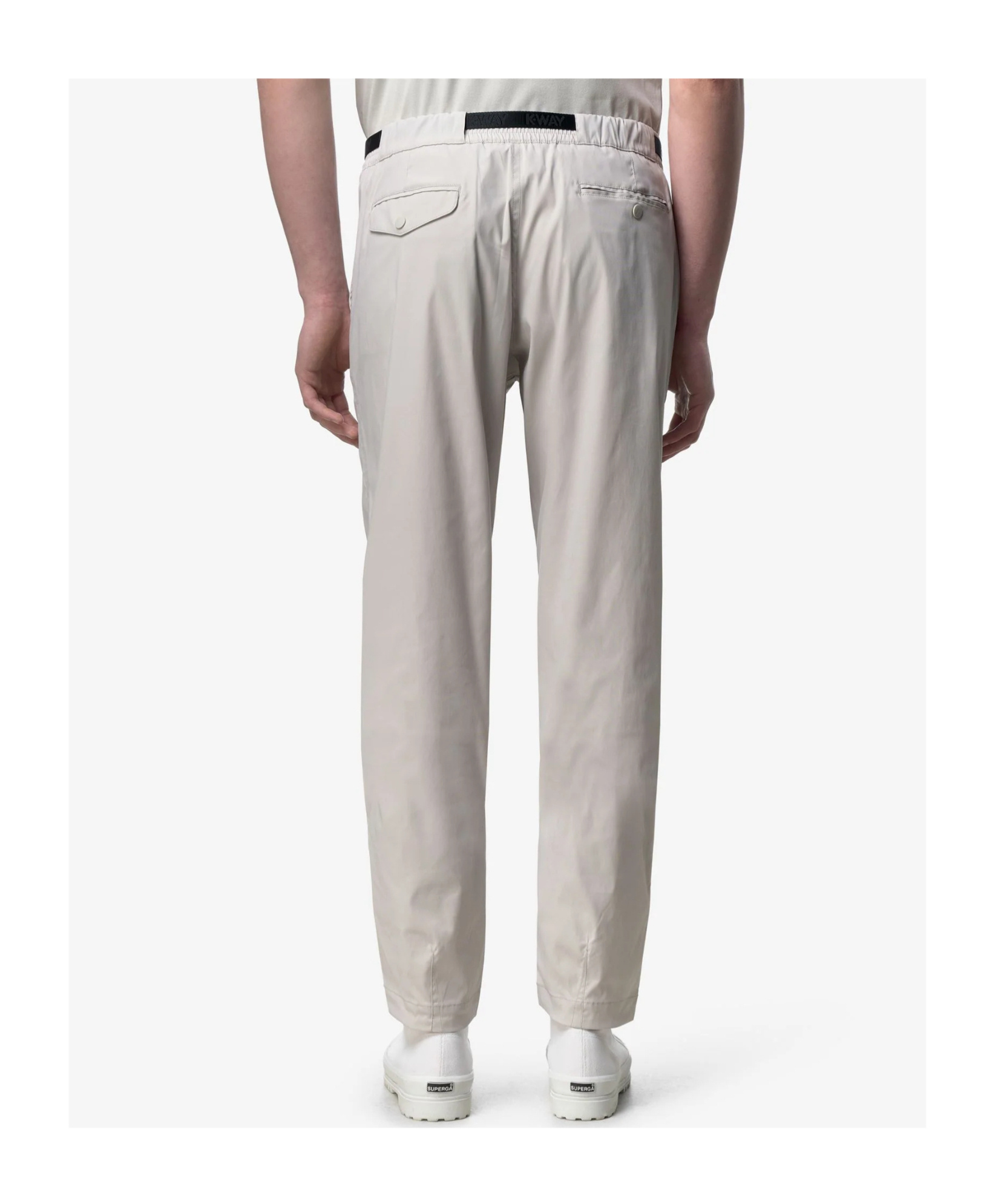 K-way Elasticated Trousers In White