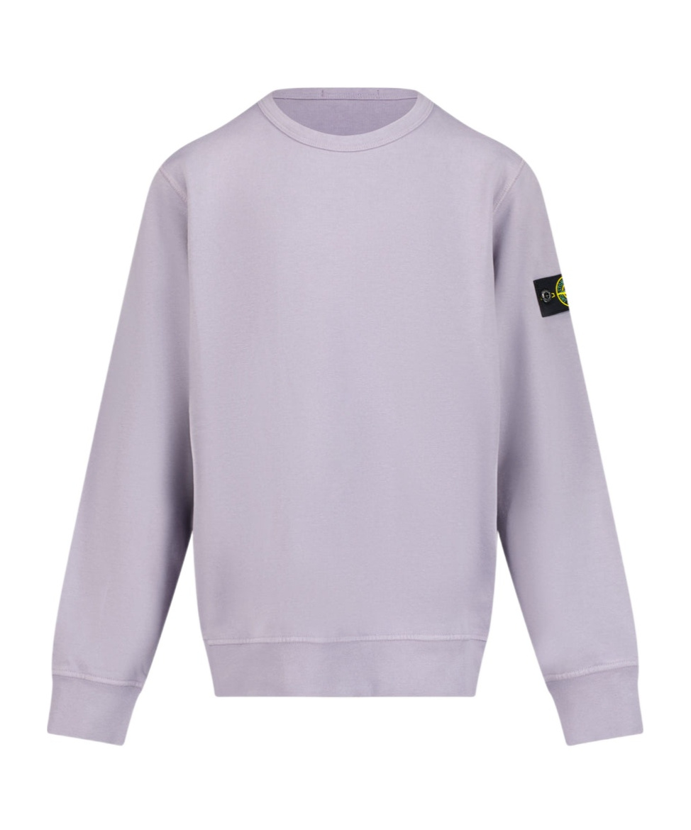 Stone Island Patch Sweatshirt In Purple