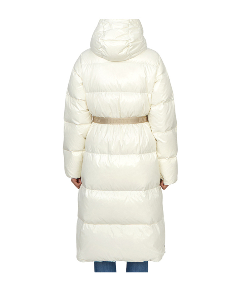 Duvetica Long-sleeved Down Jacket In White