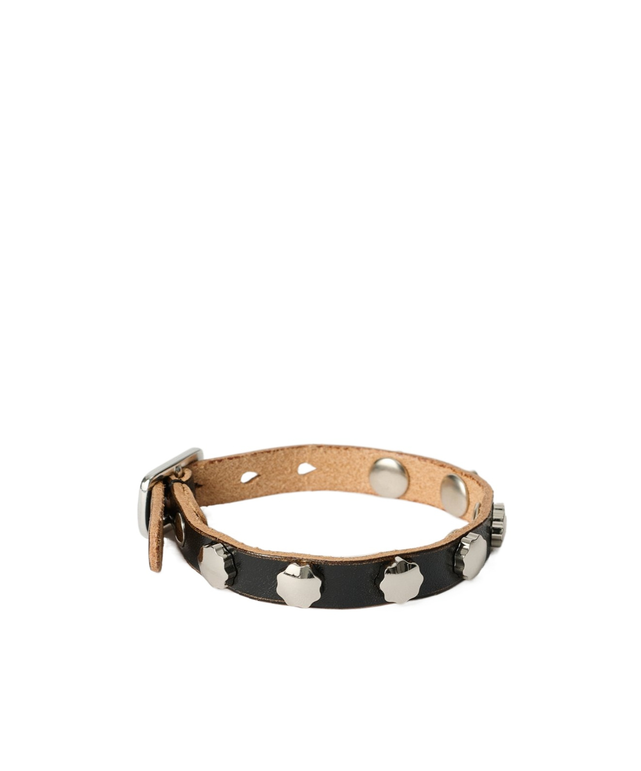 Our Legacy Floral Studded Bracelet In Black