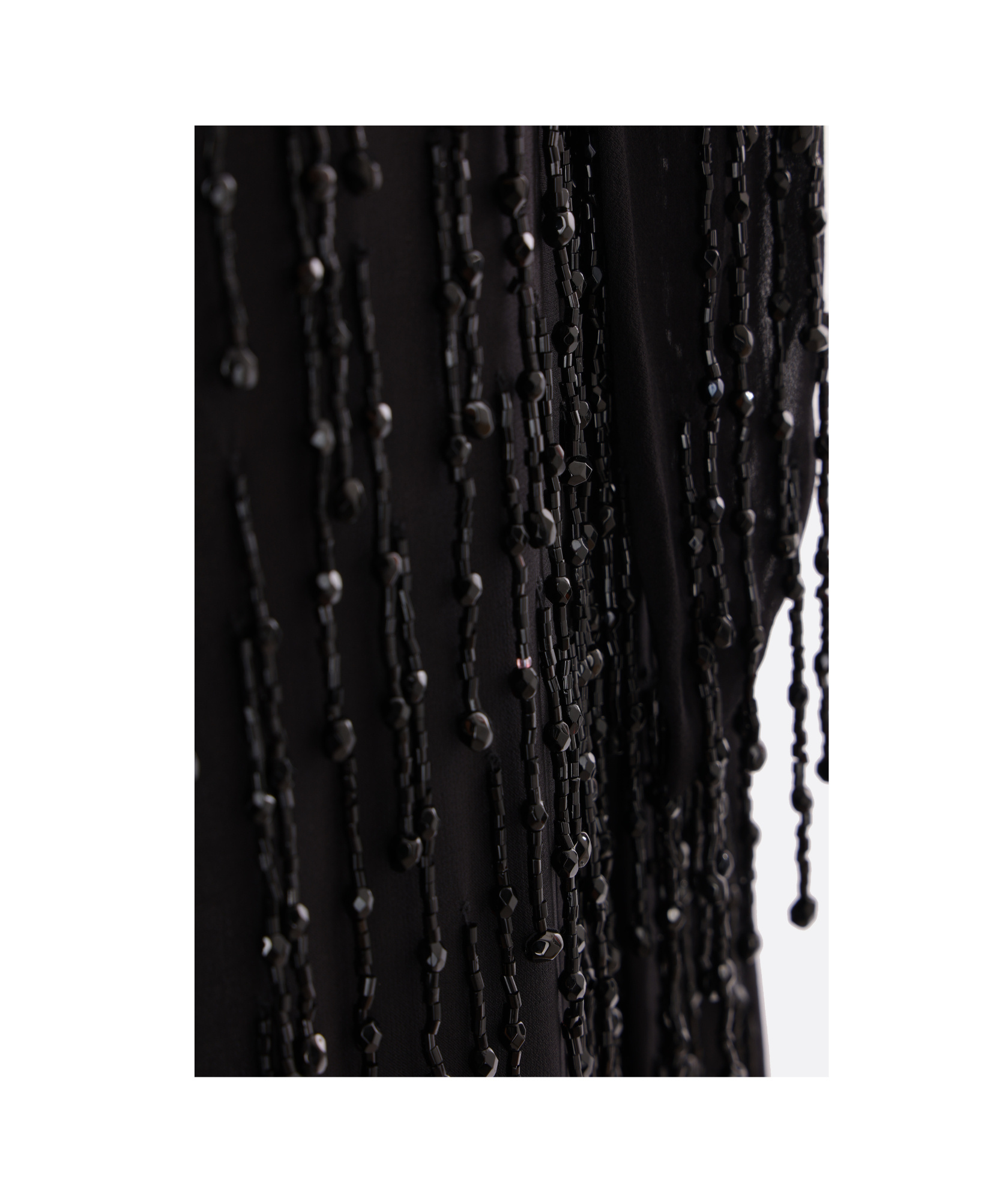 Blumarine Beaded Tassel Dress In Black