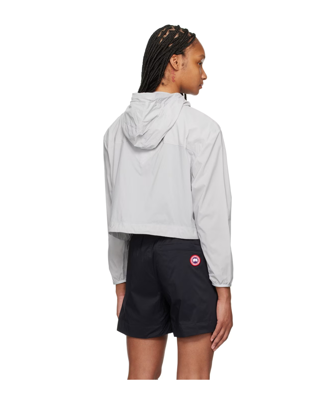 Shop Canada Goose Kaslo Hooded Casual Jacket In White
