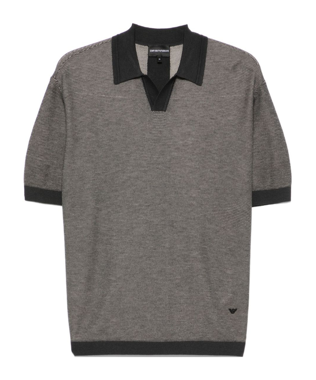 EMPORIO ARMANI PATTERNED-JACQUARD T-SHIRT