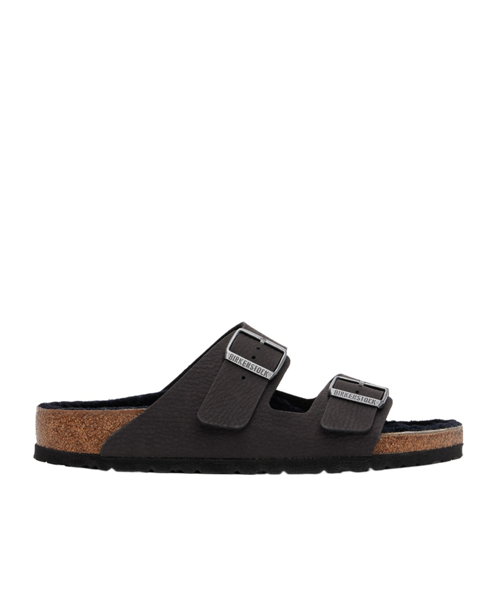 Birkenstock Pin Button Detail Slippers In Black