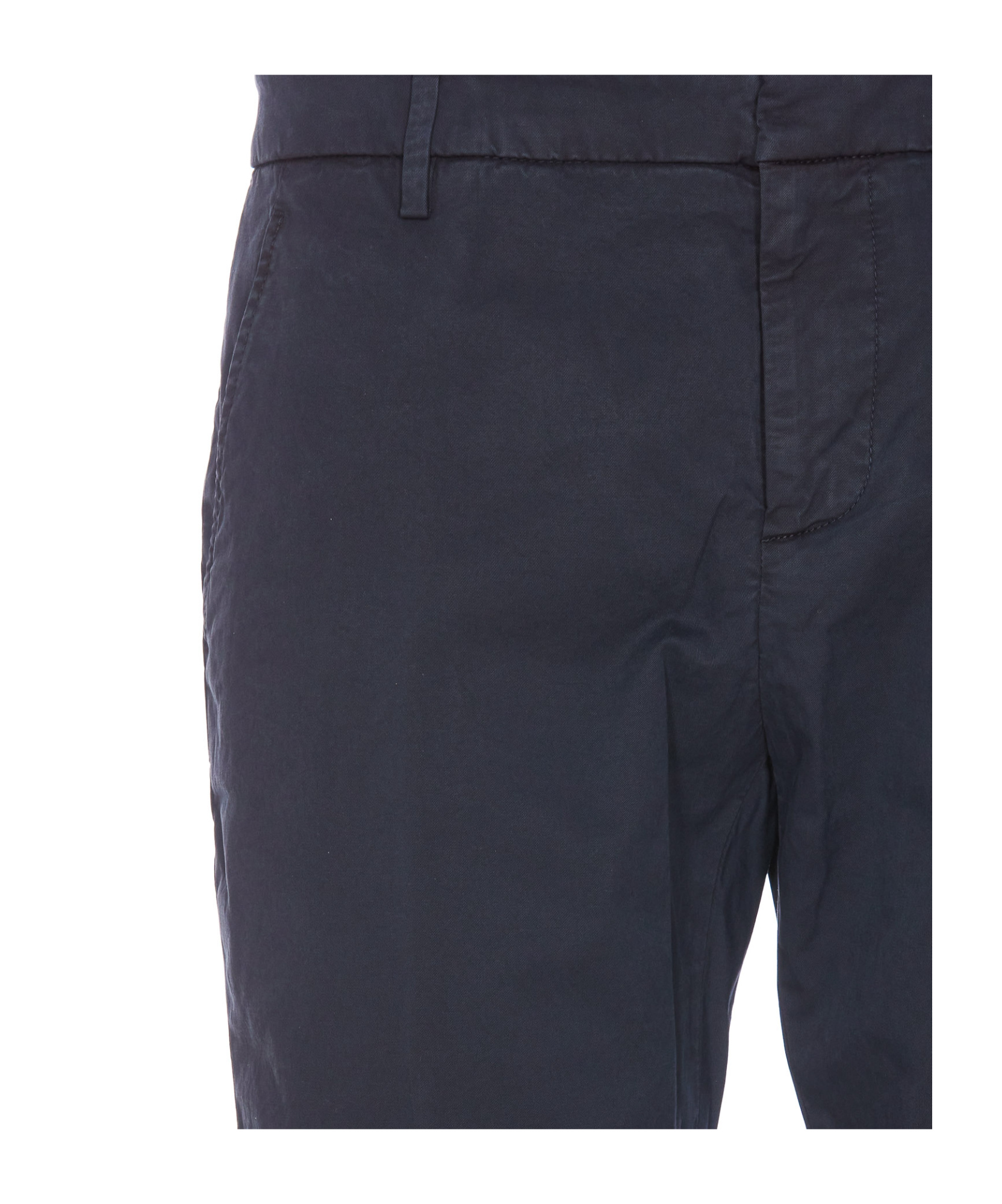 Dondup Stretch Cotton Pants In Black
