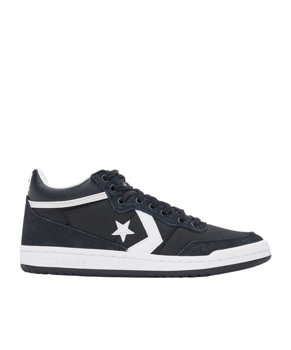Converse Logo Lace-up Sneakers In Black