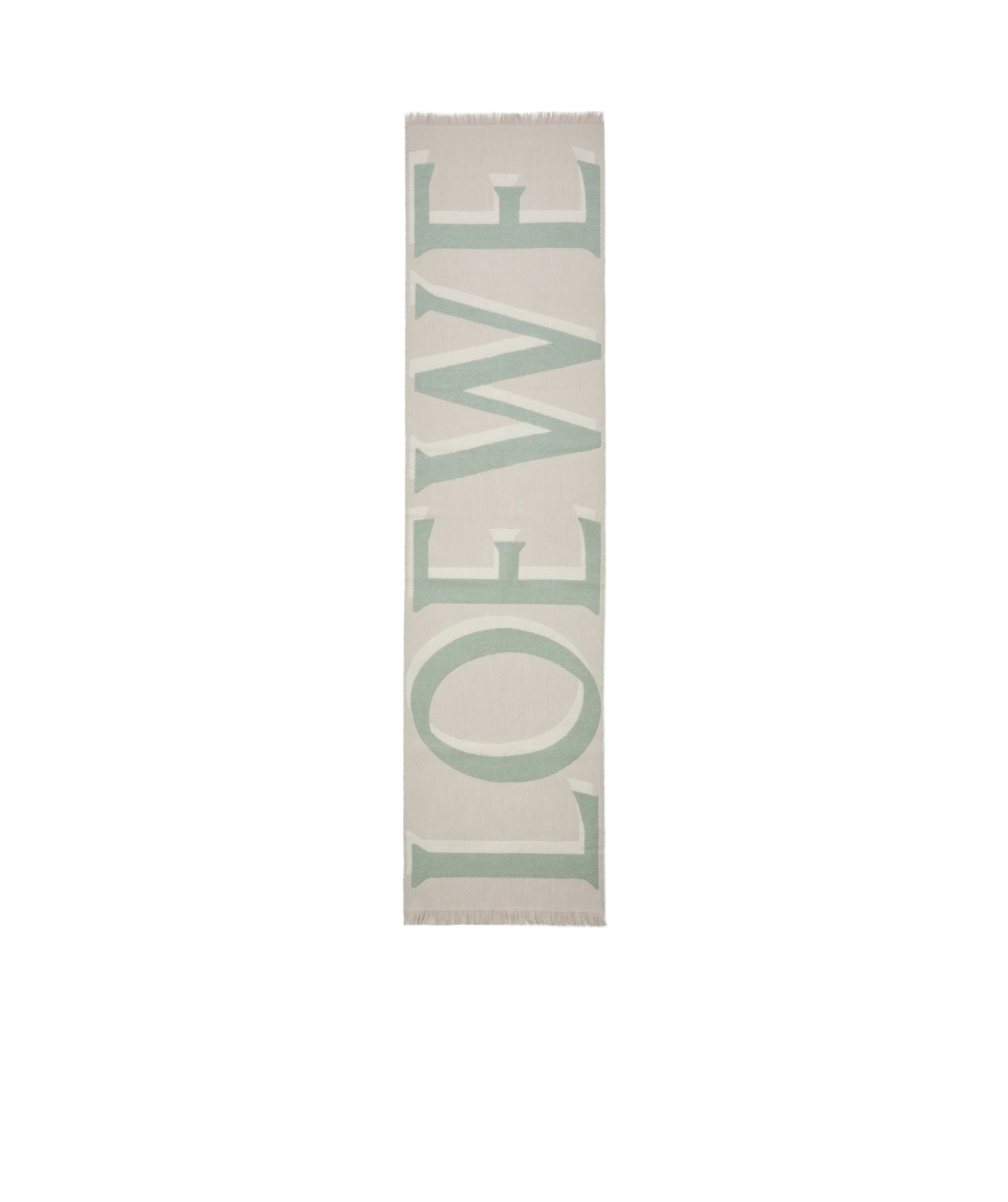Loewe Rectangular Scarf In Neutral