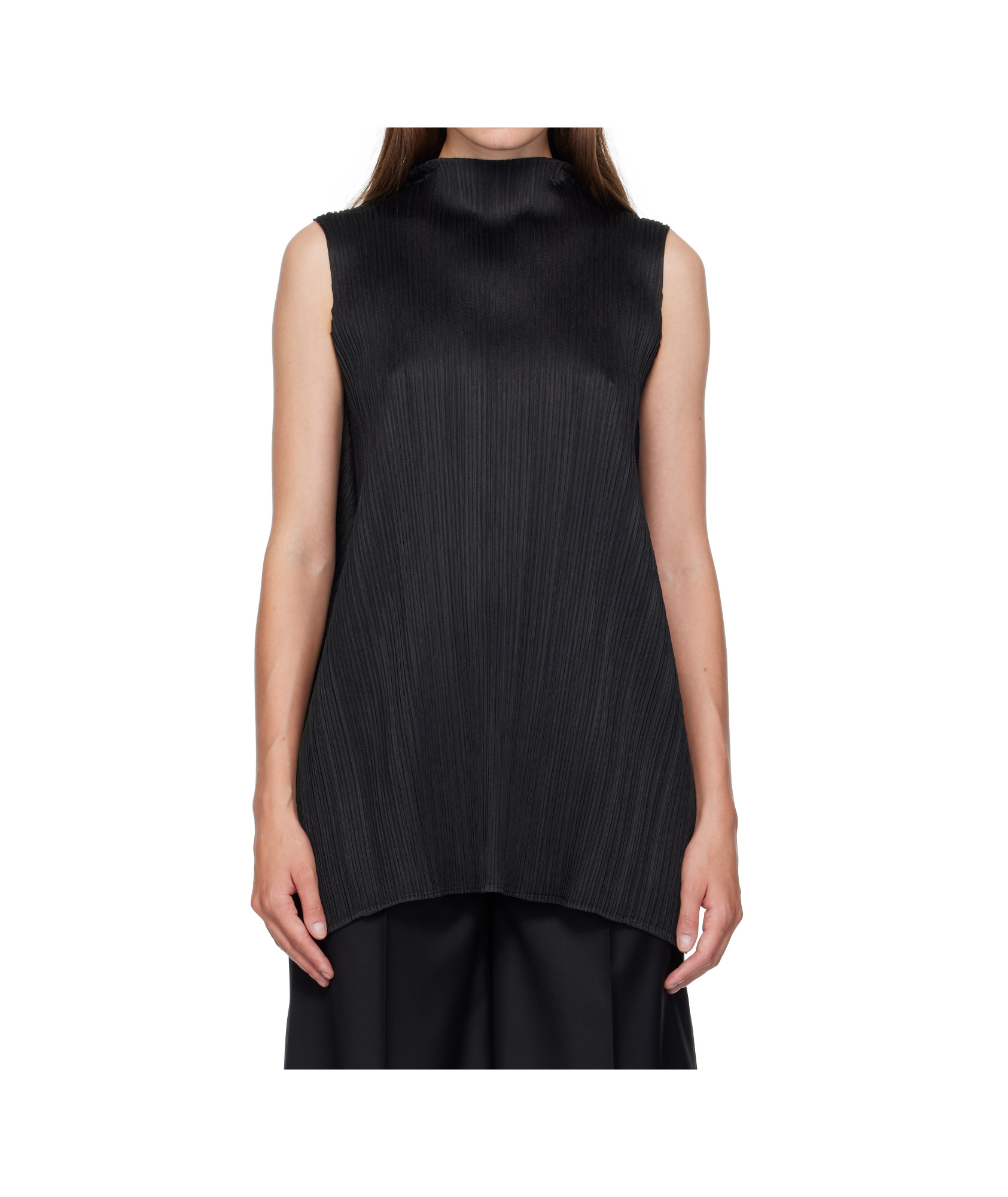 Issey Miyake Lamp Shade Top In Black