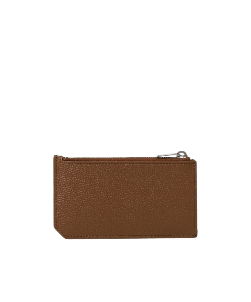 Saint Laurent Cassandre Leather Cardholder In Brown