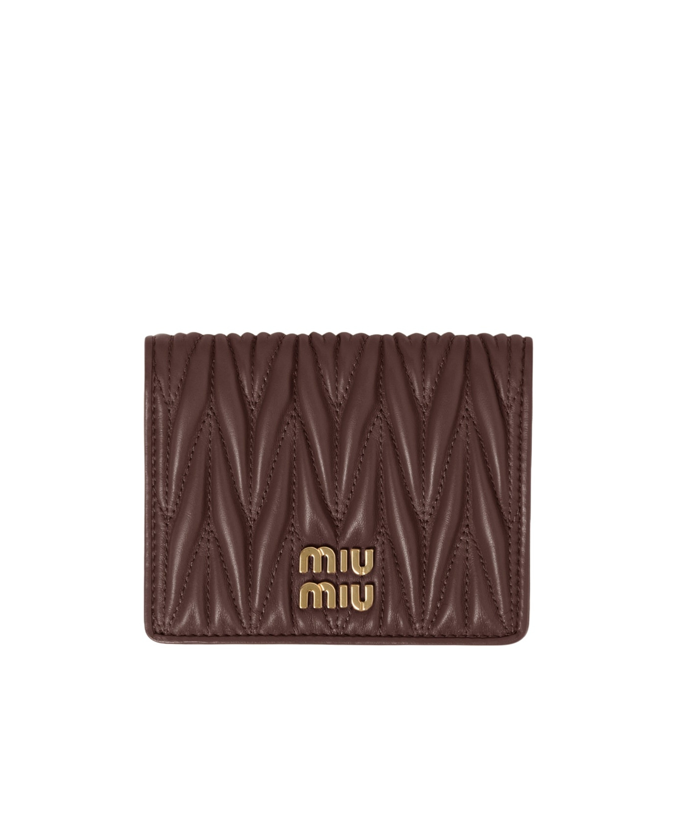 Miu Miu Small Matelassé Nappa Leather Wallet