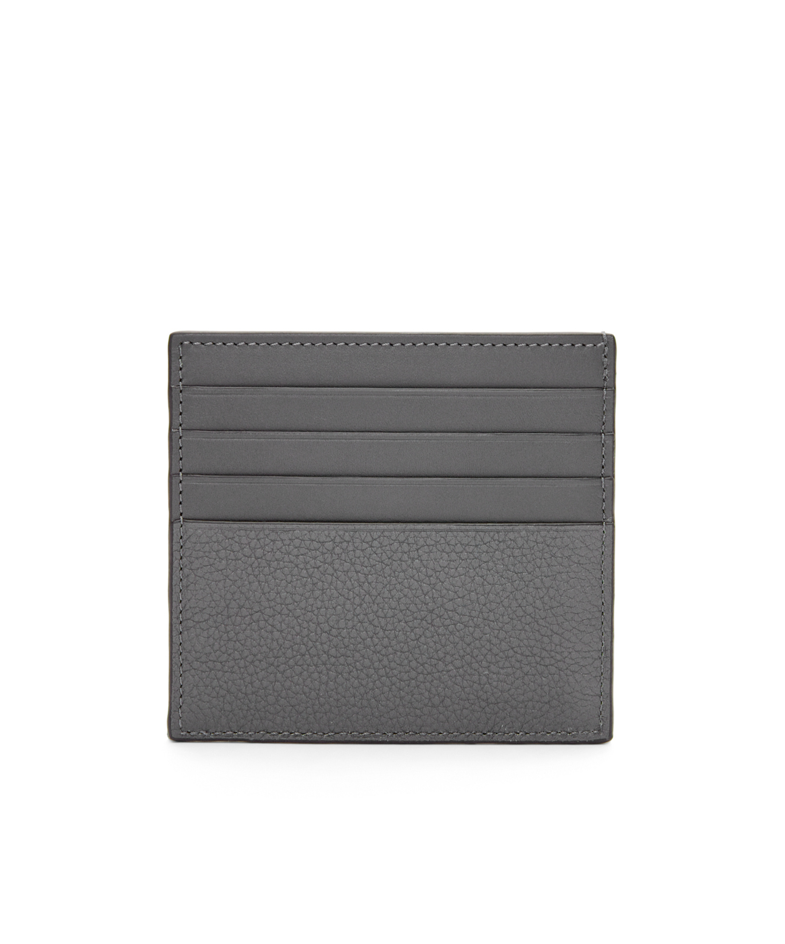 Loewe Men's Open Plain Cardholder In Gray