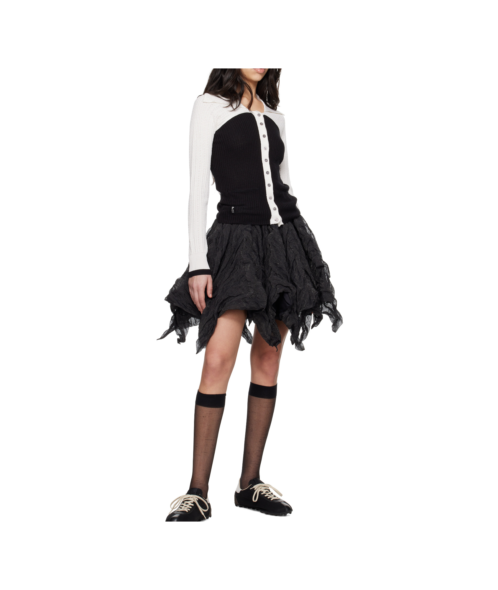Kiko Kostadinov Rover Knit Cardigan In Black
