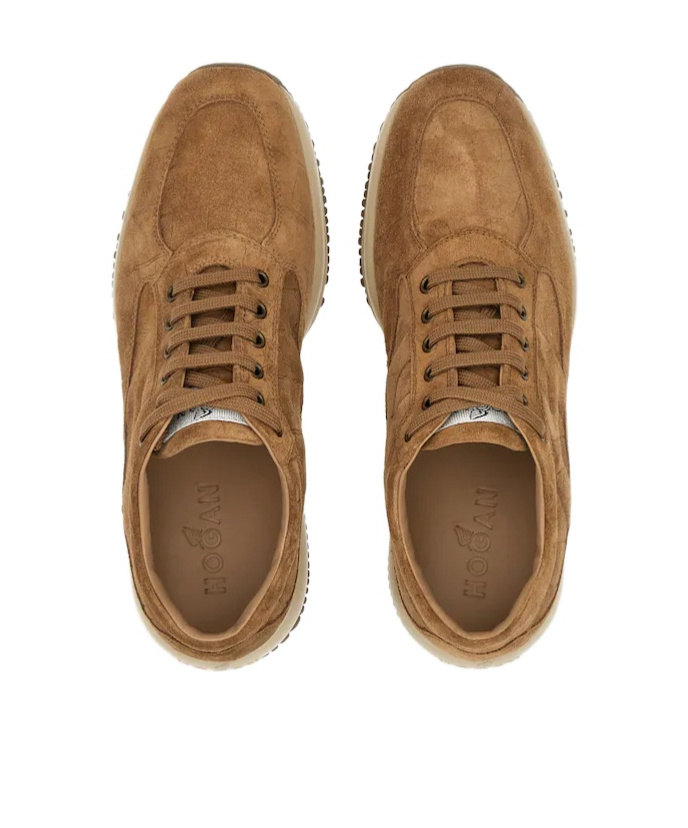 Hogan Interactive Sneakers In Brown