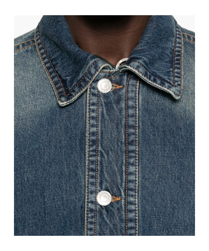 Isabel Marant Faded-effect Denim Jacket In Blue