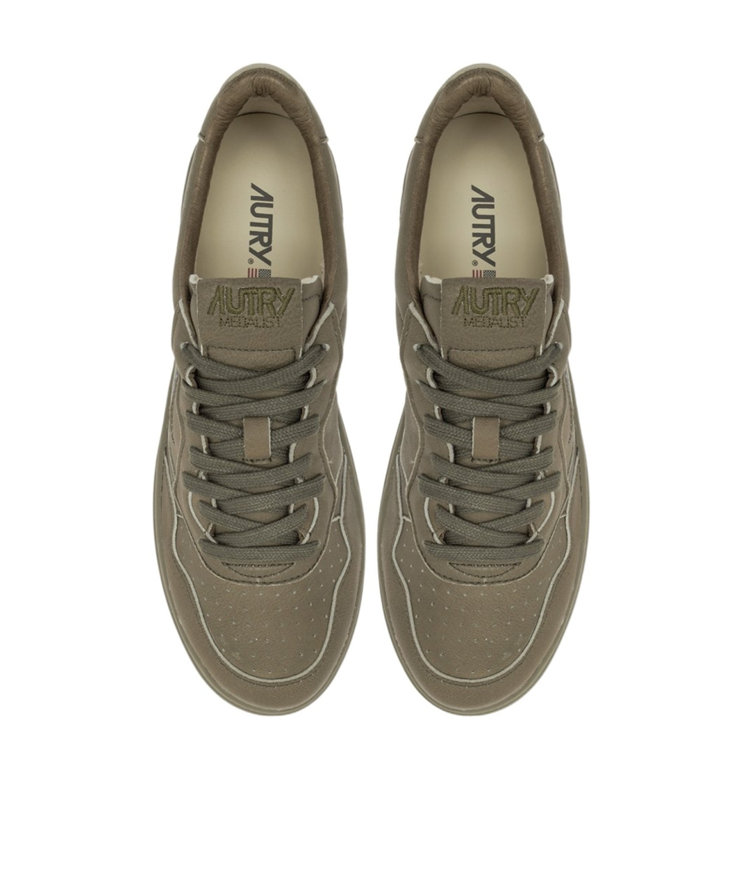 Autry Laced Sneakers In Green