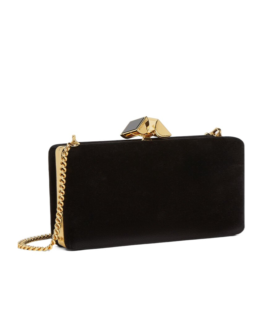 Dsquared2 Chain-strap Clutch Bag In Black