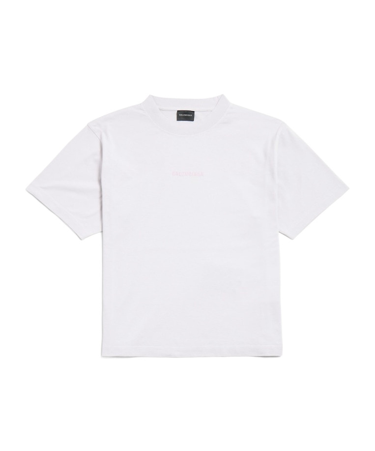 Balenciaga Back Medium Fit T-shirt Clothing In White
