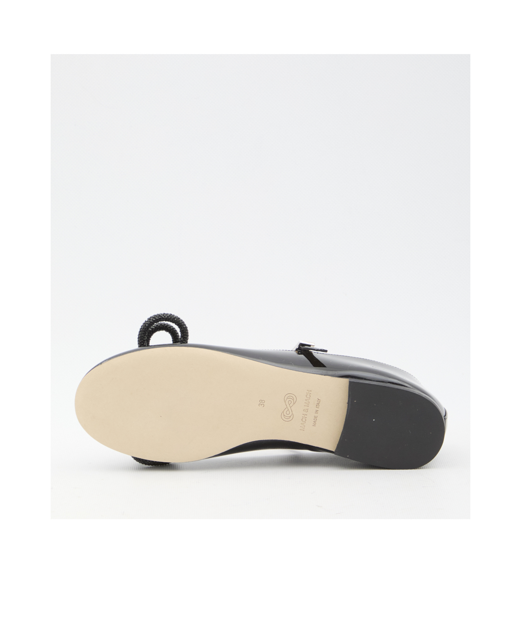 Mach&mach Pair Of Ballet Shoes With Bows And Knots In Black