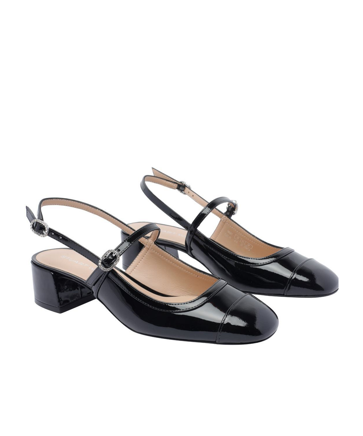 Stuart Weitzman Mid Heel Pumps Block In Black