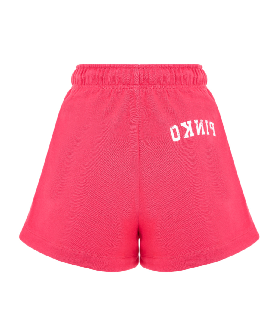 Pinko Elastic Waist Shorts In Red