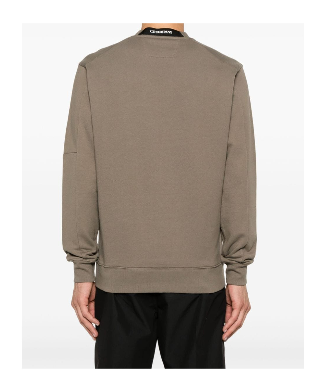 Shop C.p. Company Long-sleeved Sweater In Gray