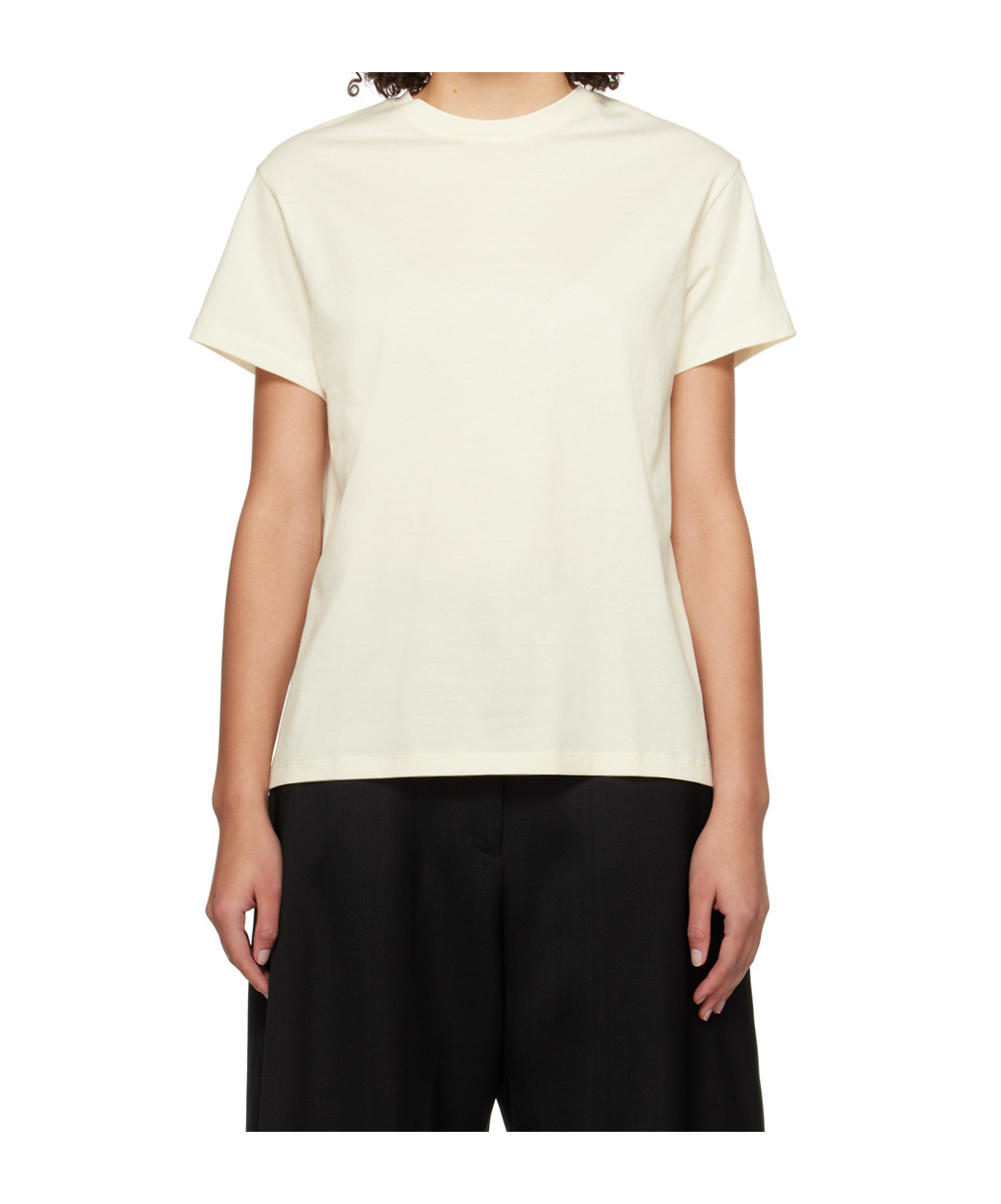 Studio Nicholson Item O-neck Short-sleeved T-shirt In White