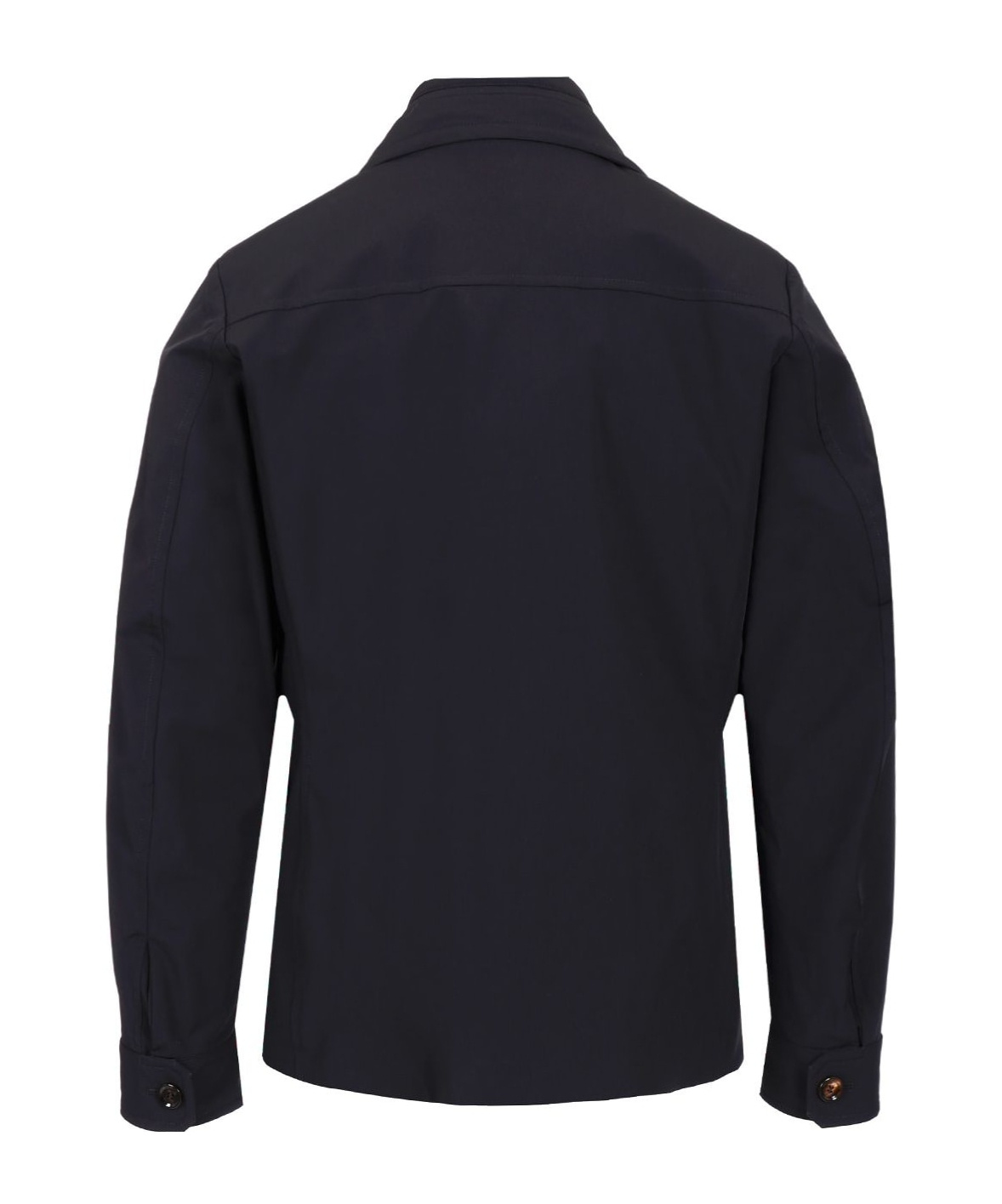 Moorer Double-breasted Jacket Lined Hidden Hood In Black