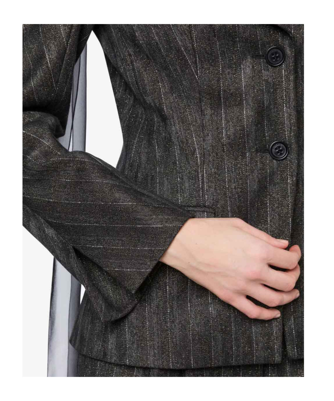 Shop Alberta Ferretti Single-breasted Blazer In Black