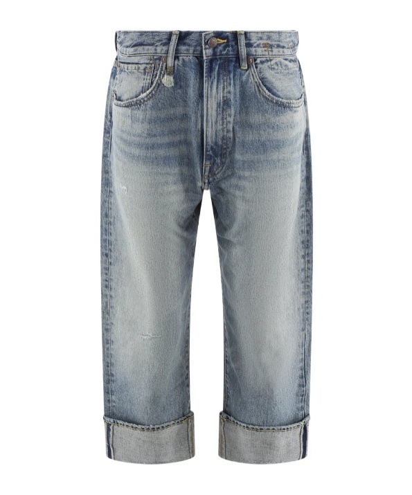 R13 Belt-loop Jeans In Gray