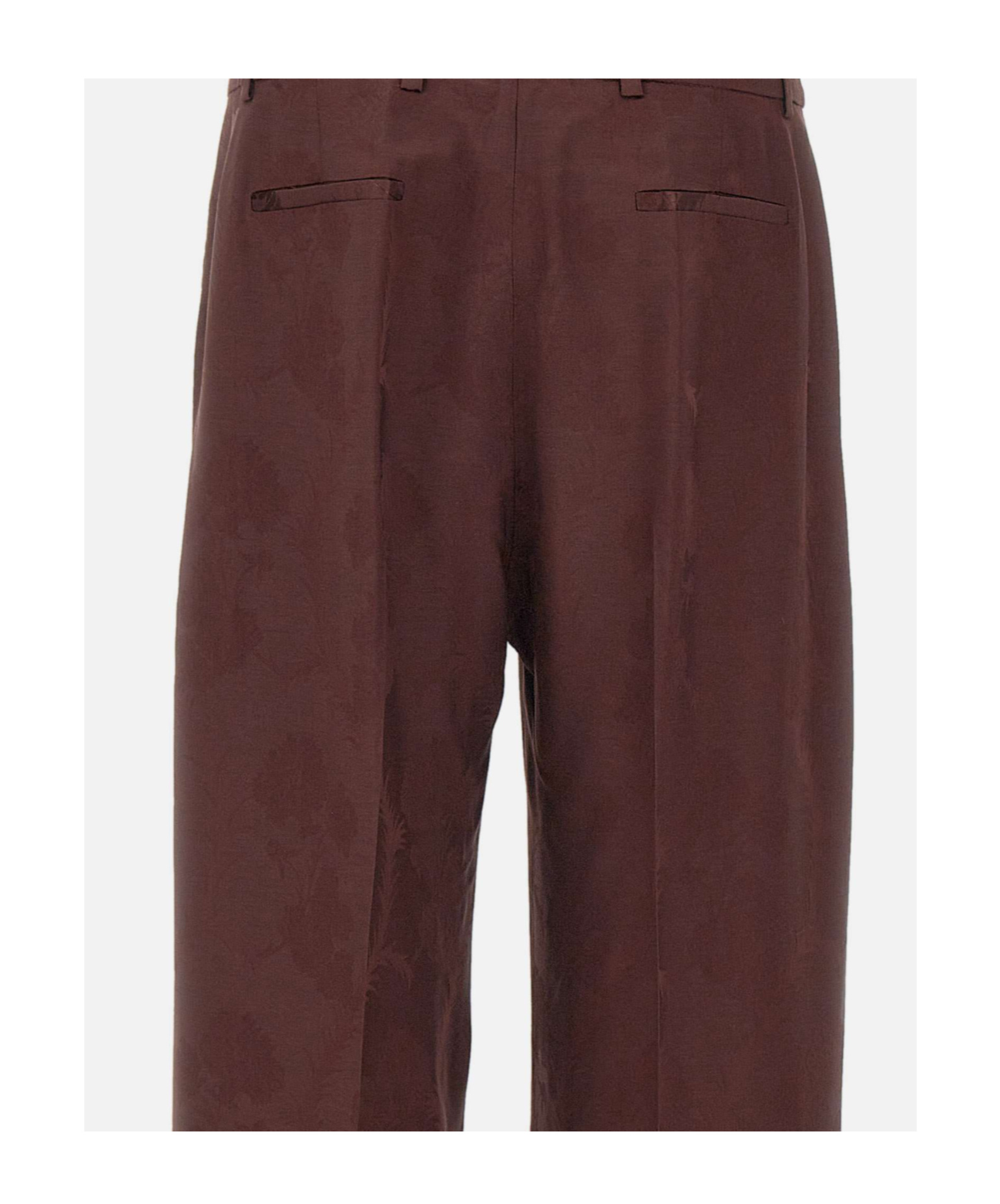 Etro Belt Loop Casual Pants In Red