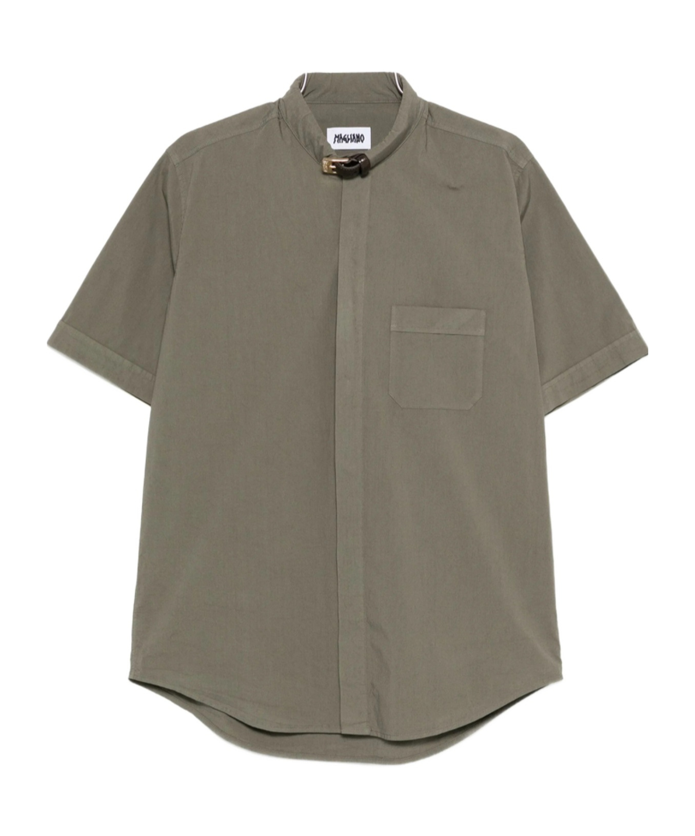 Magliano Buttoned-fastening Short-sleeve Shirt In Green