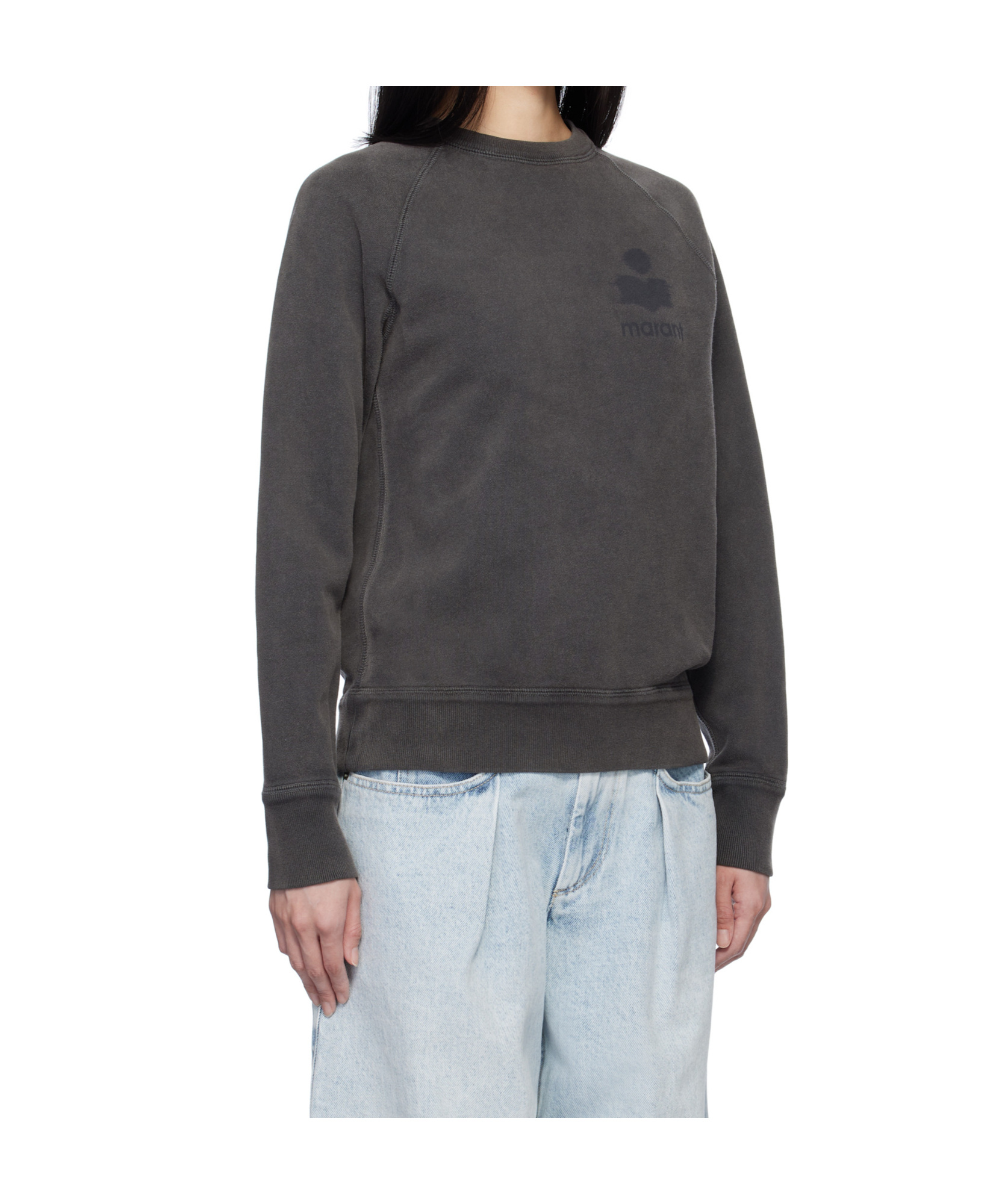 Isabel Marant Étoile Milla Sweat Shirt-38f Nd Isabel Marant Etoile Female In Black