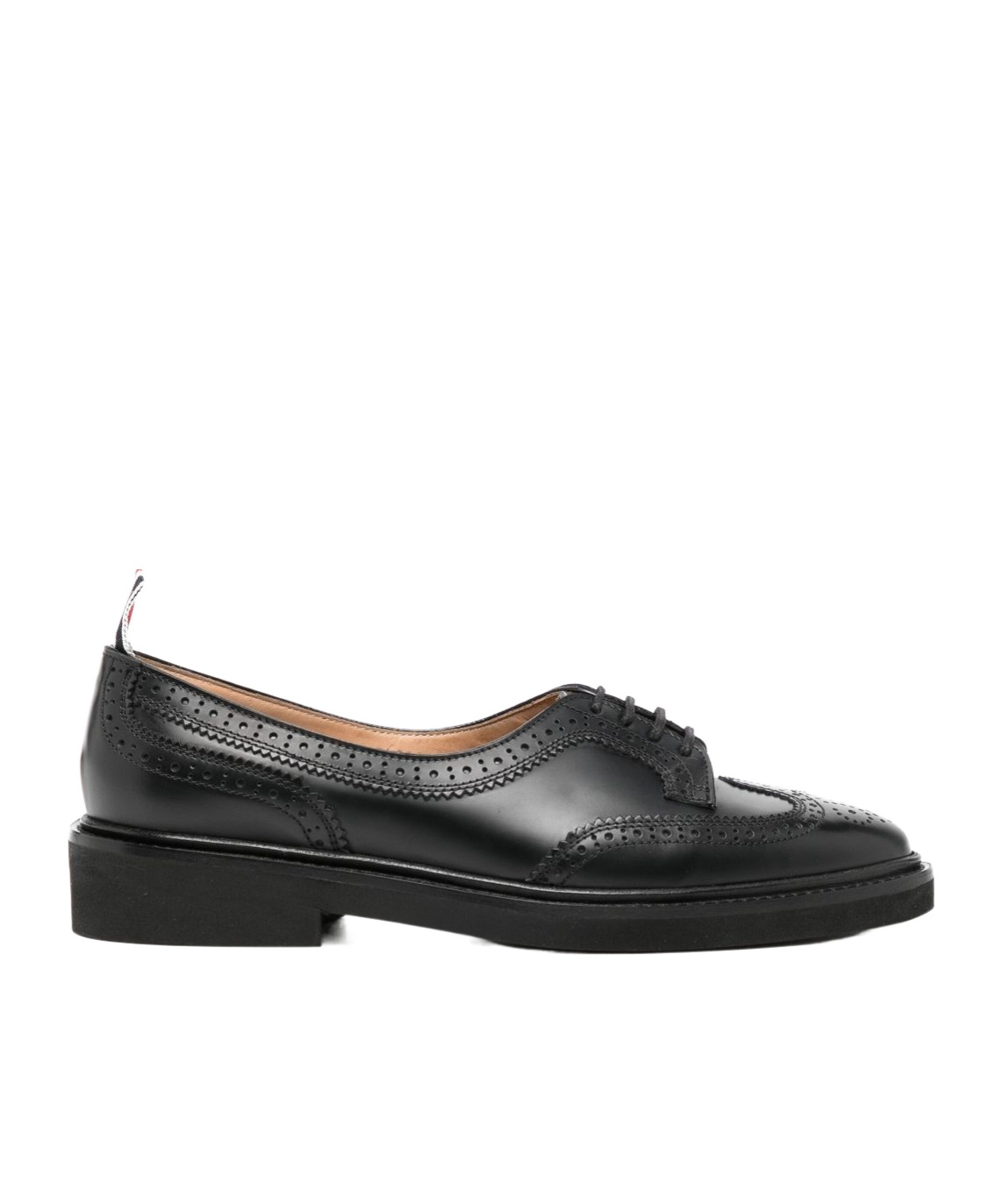 Thom Browne Lac-up Fastening Shoes In Black