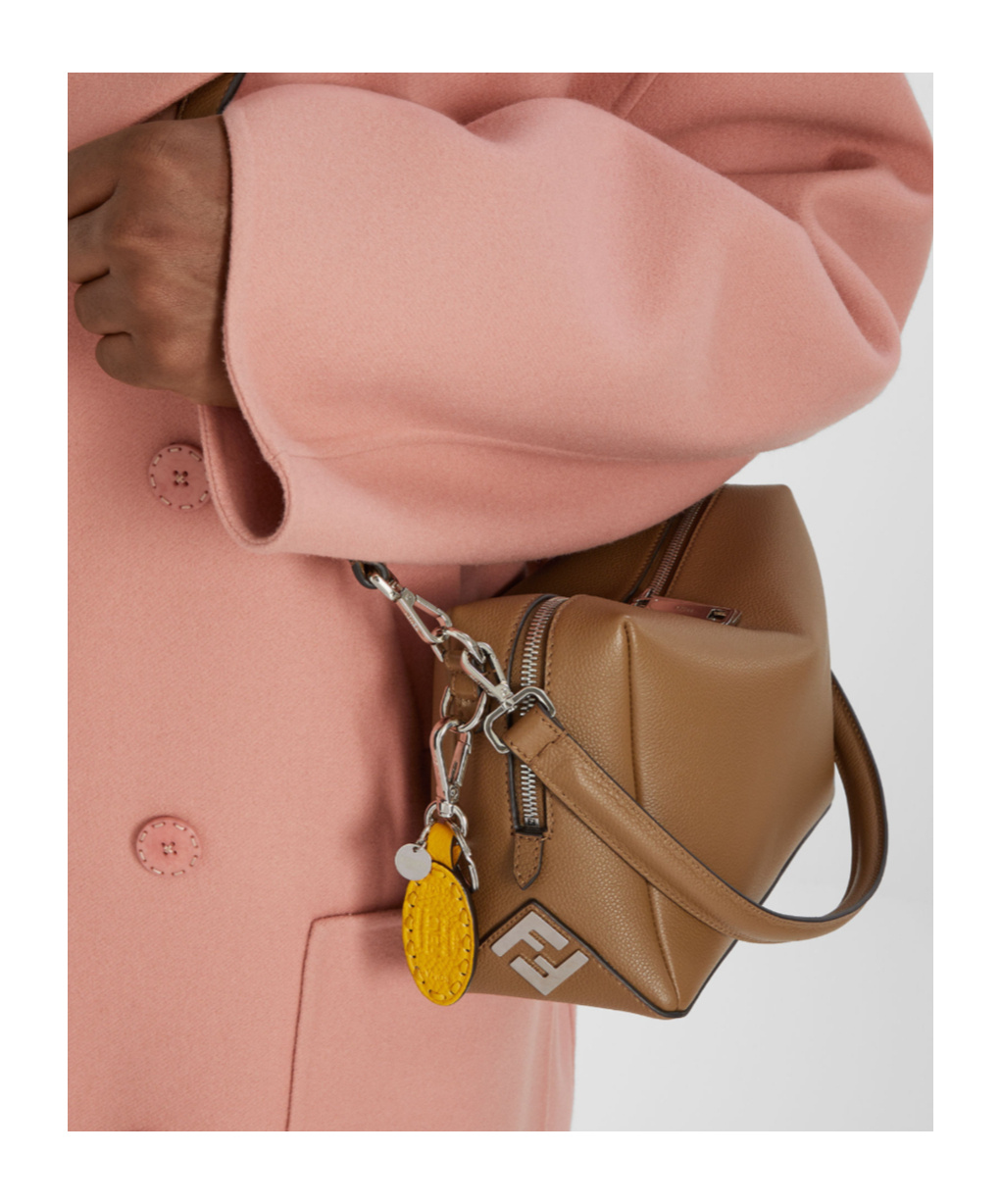 Fendi Keychain Saddle Accessories In Yellow