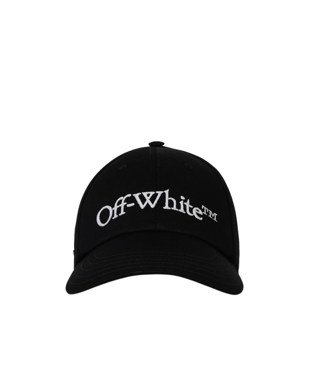Off-white Logo Cotton Baseball Cap In Black